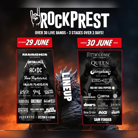 Tickets for ROCKPREST on 29/06/24 in Moor Park, Preston | UK Tribute ...